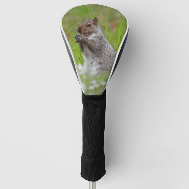 Cute Squirrel in the grass Golf Head Cover (Front)