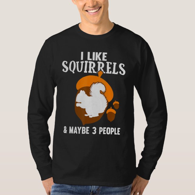 Cute Squirrel Kids Boys Girls Funny Animal Squirre T-Shirt (Front)