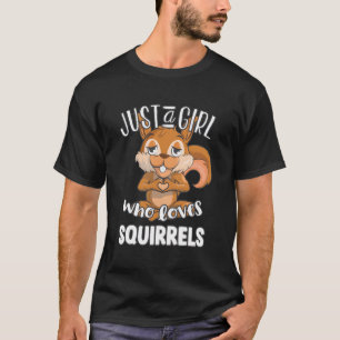 Cute Squirrel Lover Graphic For Girls Women Kids S T-Shirt
