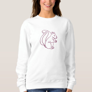 Cute squirrel modern funny sweatshirt