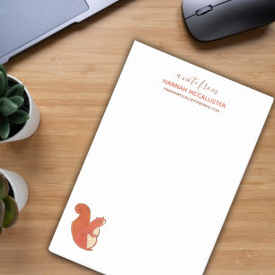 Cute Squirrel Name and Contact Note