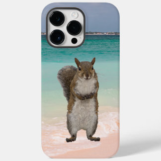 Cute Squirrel on Caribbean beach scene Case-Mate iPhone 14 Pro Max Case