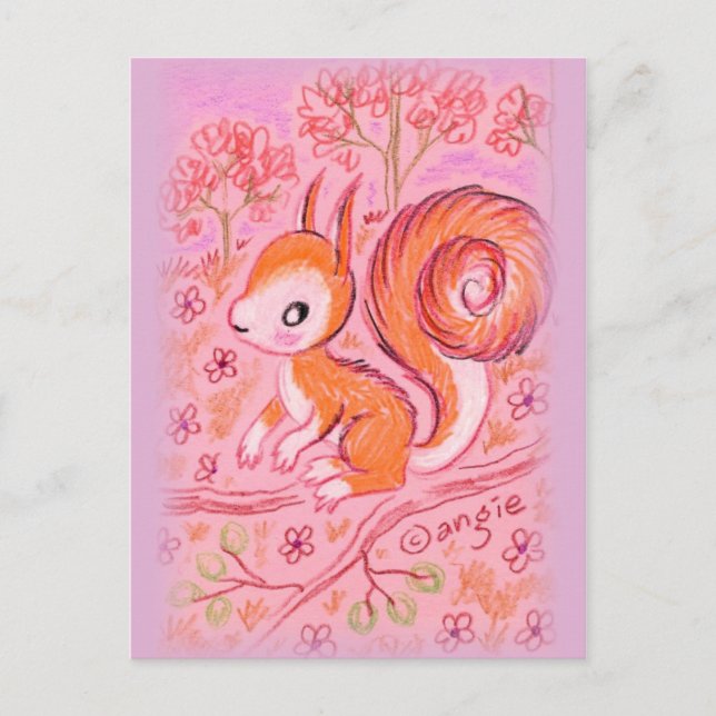 Cute Squirrel Postcard (Front)
