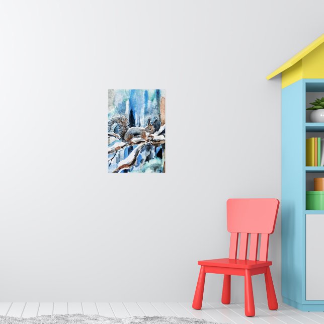 Cute squirrel poster (Nursery 1)