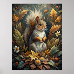 Cute Squirrel Poster