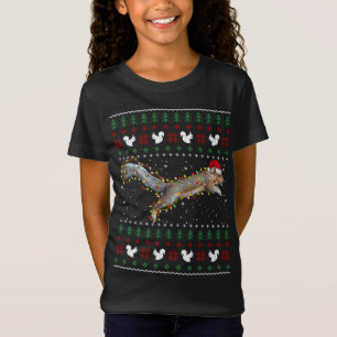 Cute Squirrel Santa's Hat Ugly Christmas Sweater