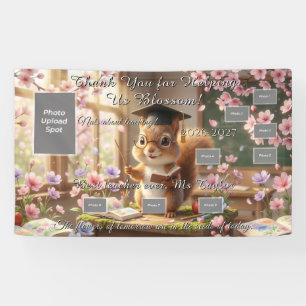 Cute Squirrel Teacher Appreciation Photo Banner