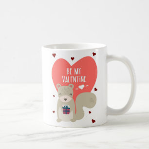 Cute squirrel Valentine Customisable Coffee Mug