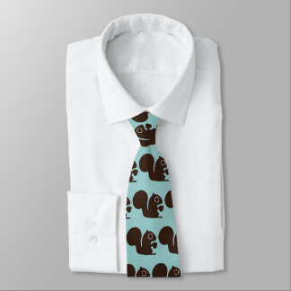 Cute Squirrel with Nut Pattern | Woodland Critter Tie