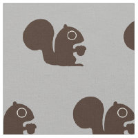 Cute Squirrel with Nut | Woodland Patterned