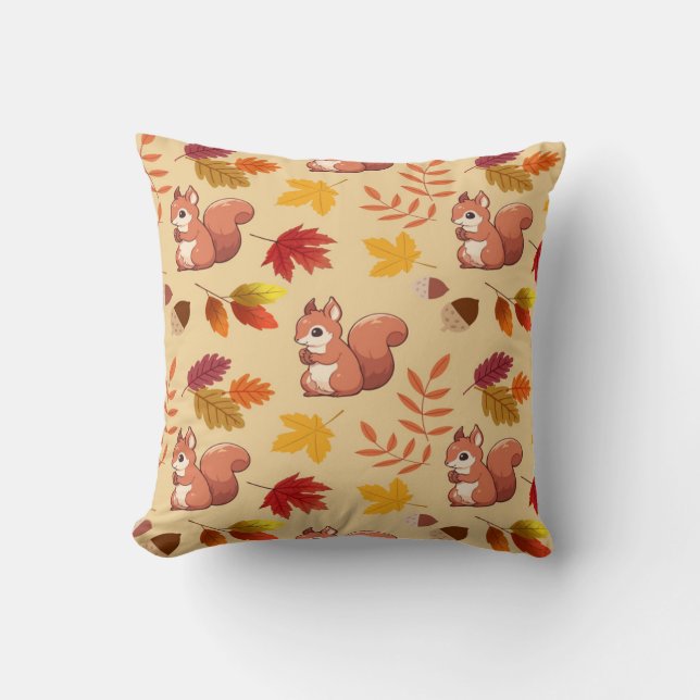 cute squirrels  cushion (Front)