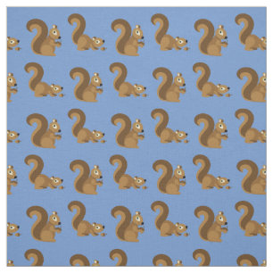 Cute Squirrels Kids Cartoon Fabric