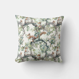 Cute squirrels pattern cushion