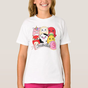 Cute Squishy Toy Personalised Girls T-Shirt