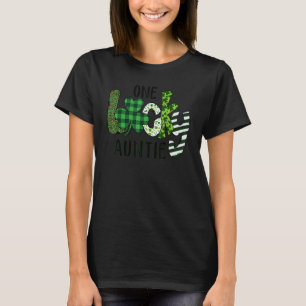 Cute St Patrick Day One Lucky Auntie Irish Family T-Shirt