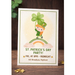 Cute St. Patrick’s Day Party Invitation