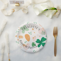 Cute St. Patricks Day Custom Green Clover