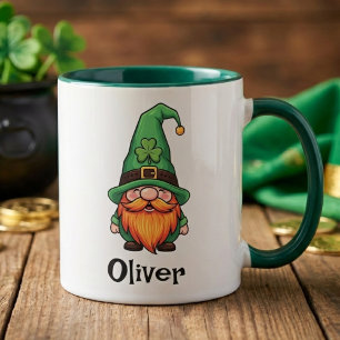 Cute St. Patrick's Day Lucky Leprechaun Gnome Mug