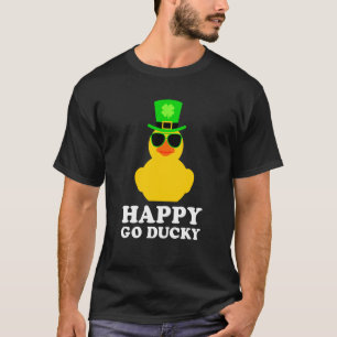 Cute St Patrick's Day Rubber Duck Sunglasses Hat P T-Shirt