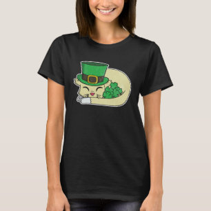 Cute St Pattys Day For Girls Cat 1 T-Shirt