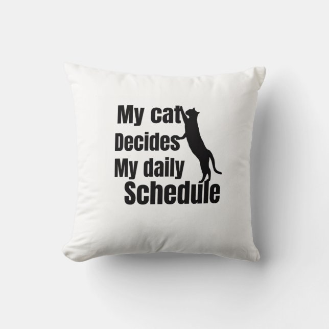 Cute Standing cat design Cushion (Front)