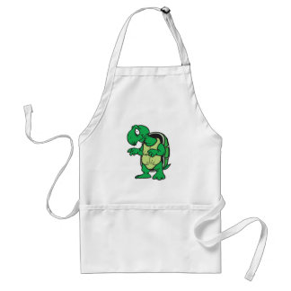 cute standing turtle standard apron