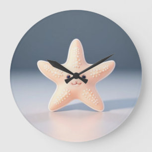 Cute Starfish Large Clock