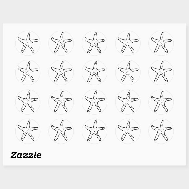 Cute starfish planner stickers (Sheet)