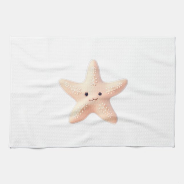 Cute Starfish Tea Towel (Horizontal)