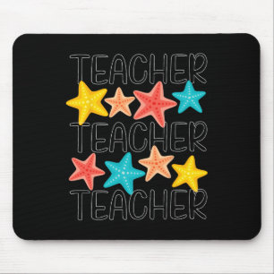 Cute Starfish Teacher Ocean Animal Summer Vacation Mouse Pad