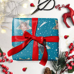 Cute Starry Pattern Your Own Photo Christmas Wrapping Paper<br><div class="desc">Cute Starry Pattern Your Own Photo Christmas Wrapping Paper Sheets</div>