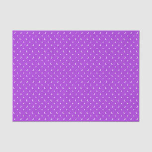 Cute Stars and Moons on Purple Pattern Tissue Paper