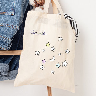 Cute Stars Moons Tote Bag