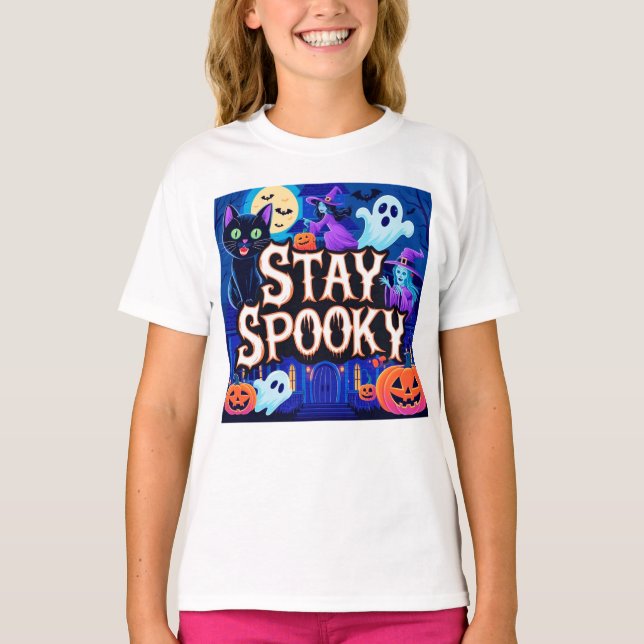 Cute stay spooky halloween T-Shirt (Front)