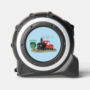 Cute steam train locomotive cartoon illustration 1