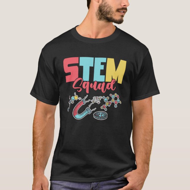 Cute STEM Squad Mathematical Strand Science Math T T-Shirt (Front)