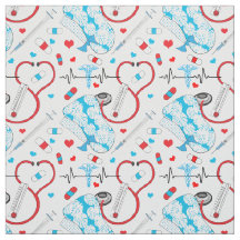 Cute Stethoscope Nurse | Doctor EKG Pattern