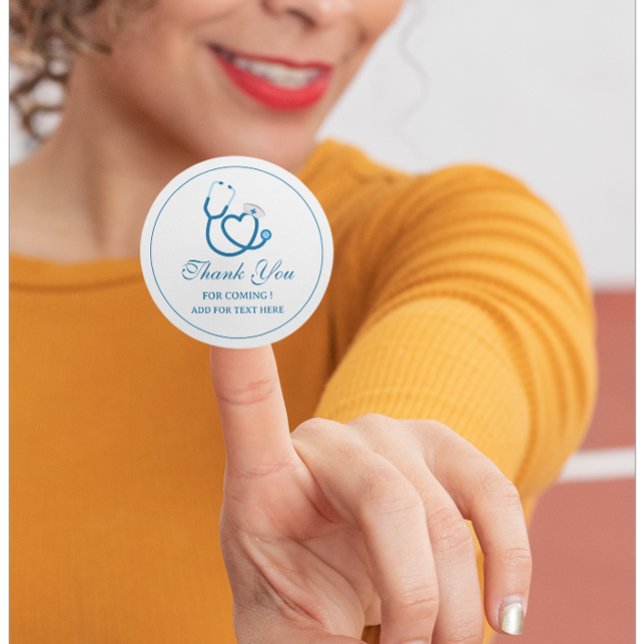  Cute Stethoscope Nurse Favour Tag (Creator Uploaded)