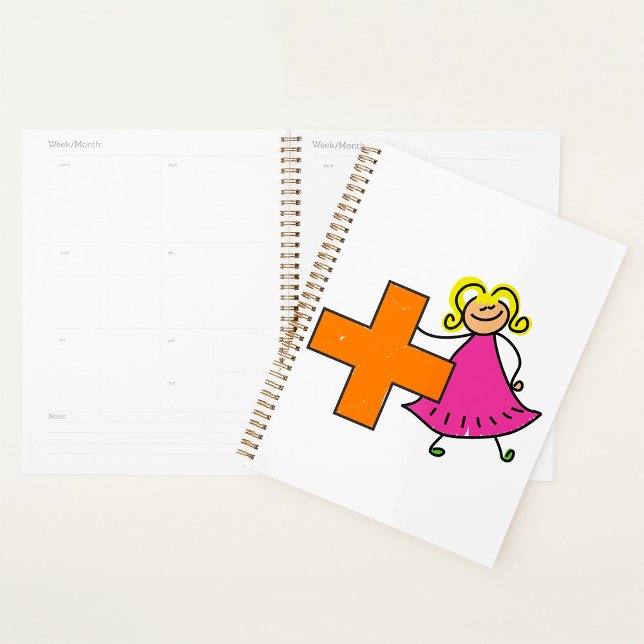 Cute Stick Figure Girl with Plus Sign  Planner (Creator Uploaded)