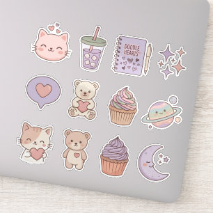Cute Sticker Pack for iPad Kawaii Aesthetic 