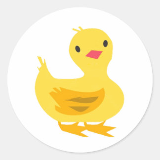 Cute Sticker with Duckling