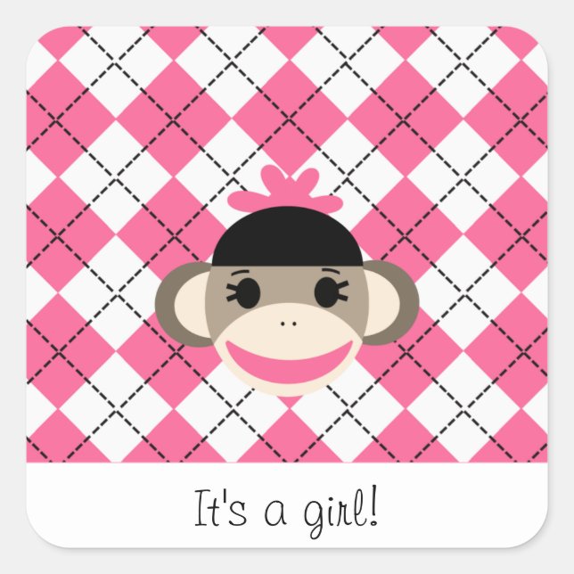 Cute Stickers By The Sock Monkey Shoppe (Front)