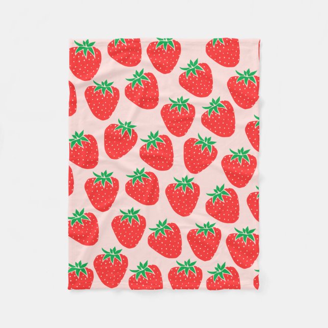Cute Strawberries Blanket (Front)