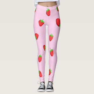 Cute Strawberries Leggings