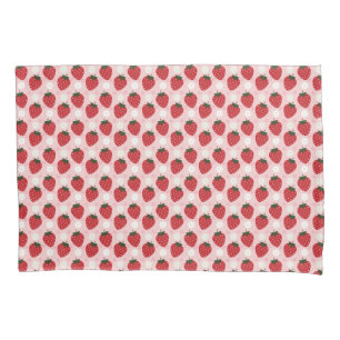 Cute Strawberry and Daisy Pillowcase