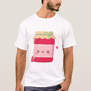 Cute Strawberry and Jam Bottle T-Shirt