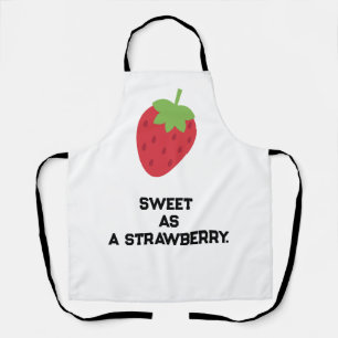 Cute Strawberry Apron   Fruit-Themed Kitchen Apron