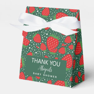 Cute Strawberry Baby Shower Favour Box