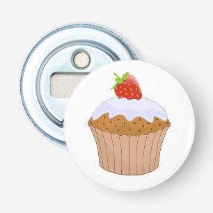 Cute Strawberry Bun Bottle Opener
