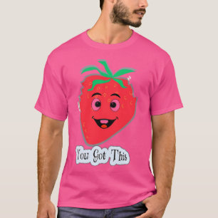 Cute Strawberry Character T-Shirt
